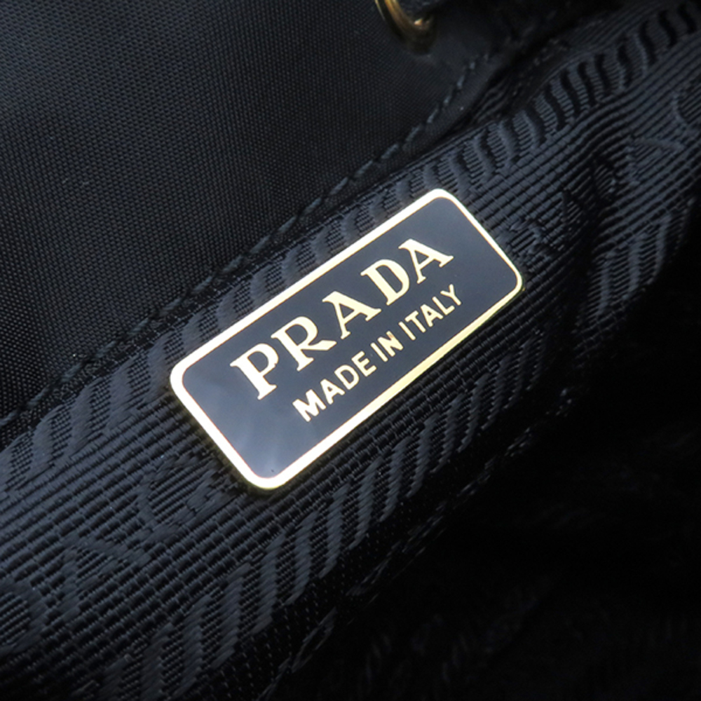 Prada Small Brushed Backpack/Daypack Leather Blac… - image 5